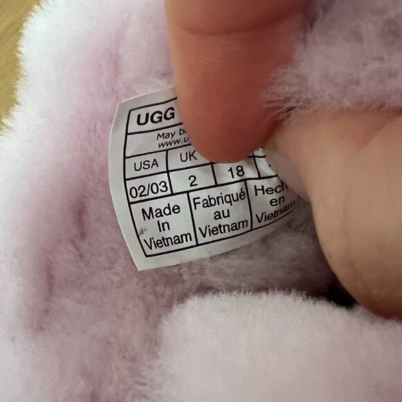 UGG Baby Girls Lassen Booties in Pink US Size 2-3 - Picture 6 of 6